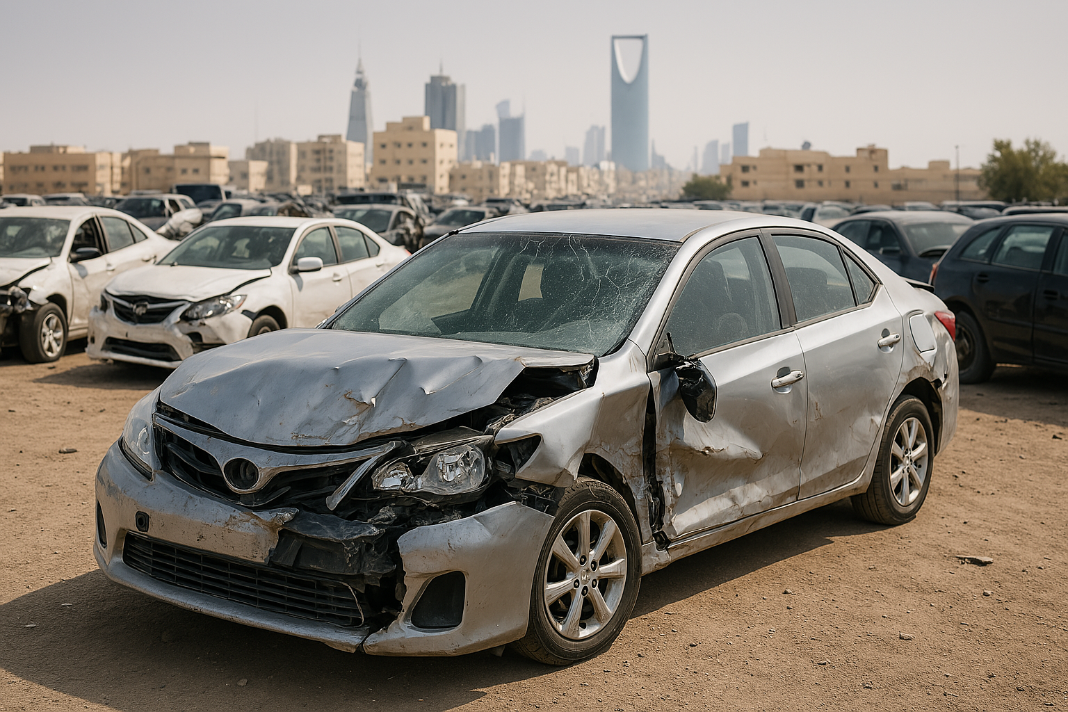 شراء سيارات مصدومة من الأمام في السعودية